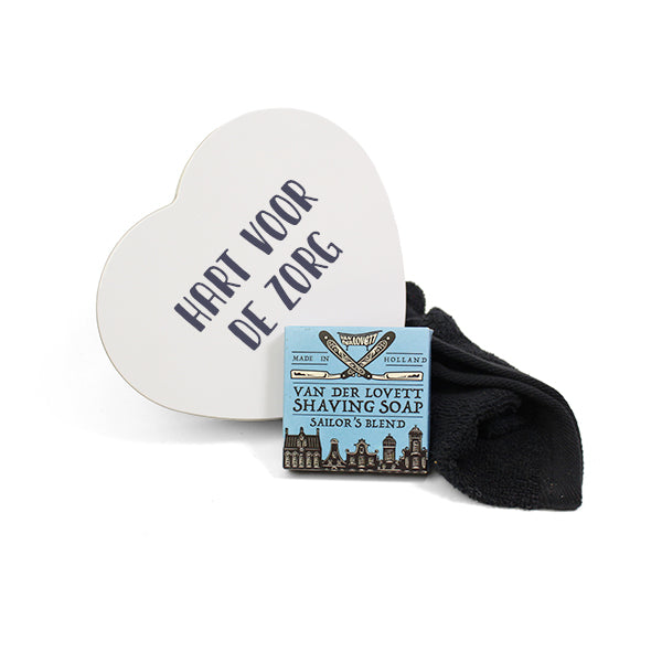 Bedrukt hartjesblik met zeep