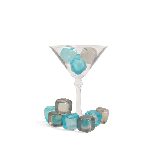 Glas met ijsblokjes