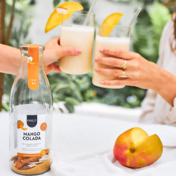 Mango colada sfeerfoto in glas