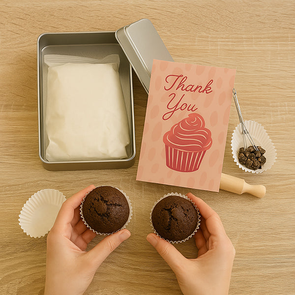 Sfeerfoto voor eigen cupcakes
