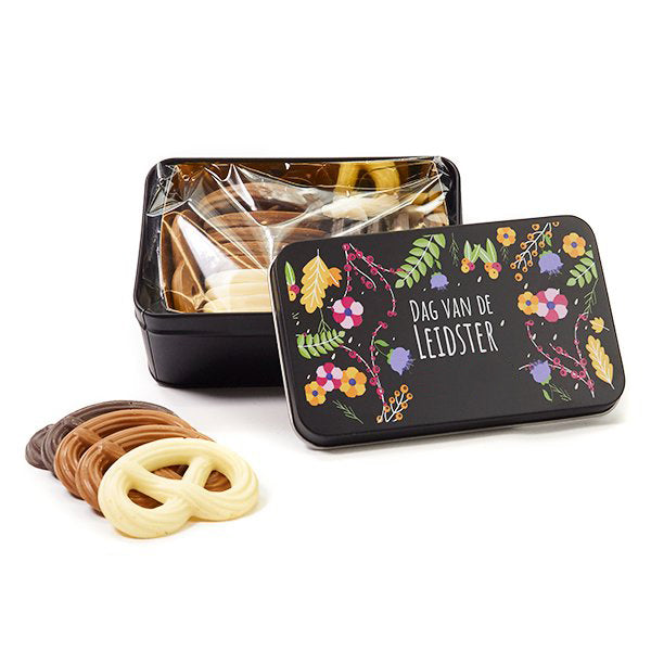 Chocolade in blik voor Leidster