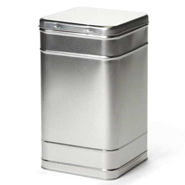 Vierkant blik zilver XXL