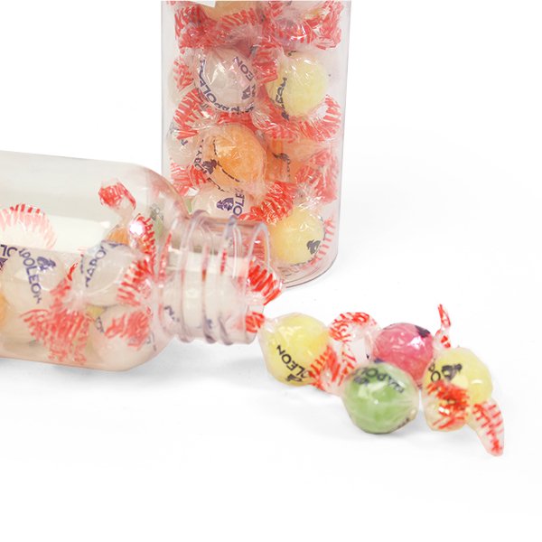 waterfles met verschillende napoleons