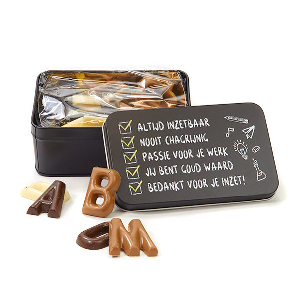 Chocolade in blik