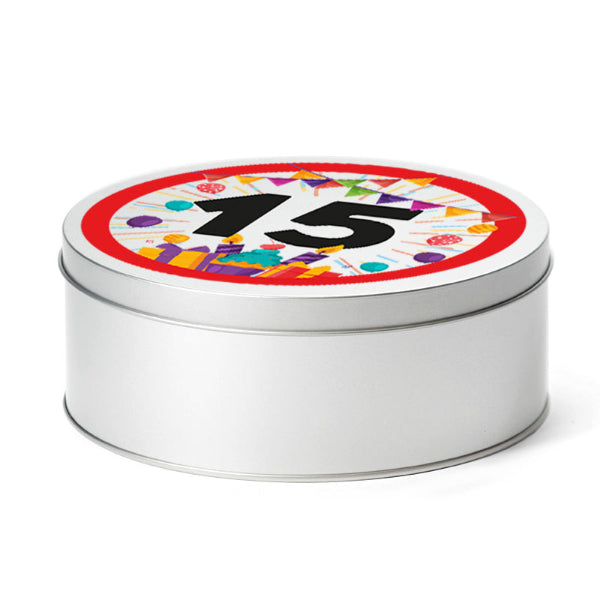 Koekblik 15 jaar