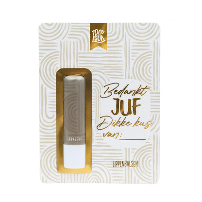 Lippenbalsem voor de juf