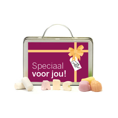 Koffer met snoep