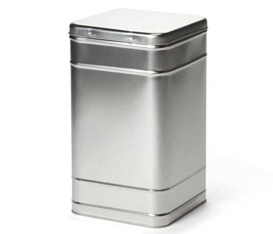 Vierkant blik zilver XXL